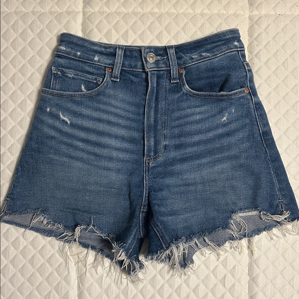 PAIGE Light Blue Denim Shorts